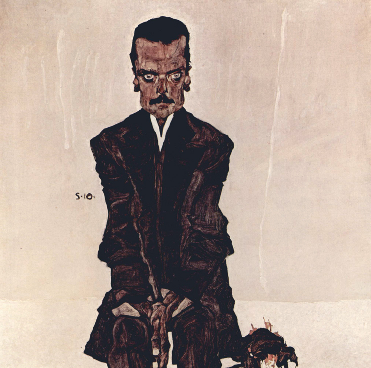 Egon Schiele Portrait of the Publisher Eduard Kosmack (mk12)